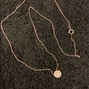 14ct gold Diamond “Antique” looking pendant.